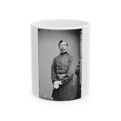 Portrait Of Brig. Gen. Henry M. Judah, Officer Of The Federal Army (U.S. Civil War) White Coffee Mug-11oz-Go Mug Yourself