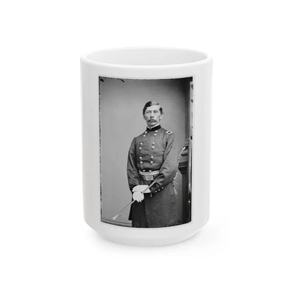 Portrait Of Brig. Gen. Henry M. Judah, Officer Of The Federal Army (U.S. Civil War) White Coffee Mug-15oz-Go Mug Yourself