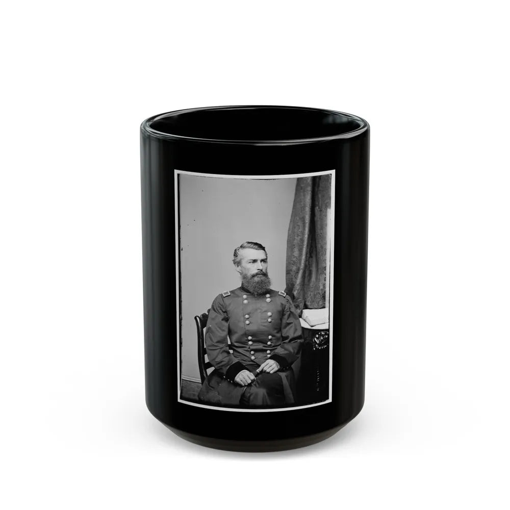 Portrait Of Brig. Gen. Herman Haupt, Officer Of The Federal Army (U.S. Civil War) Black Coffee Mug-15oz-Go Mug Yourself