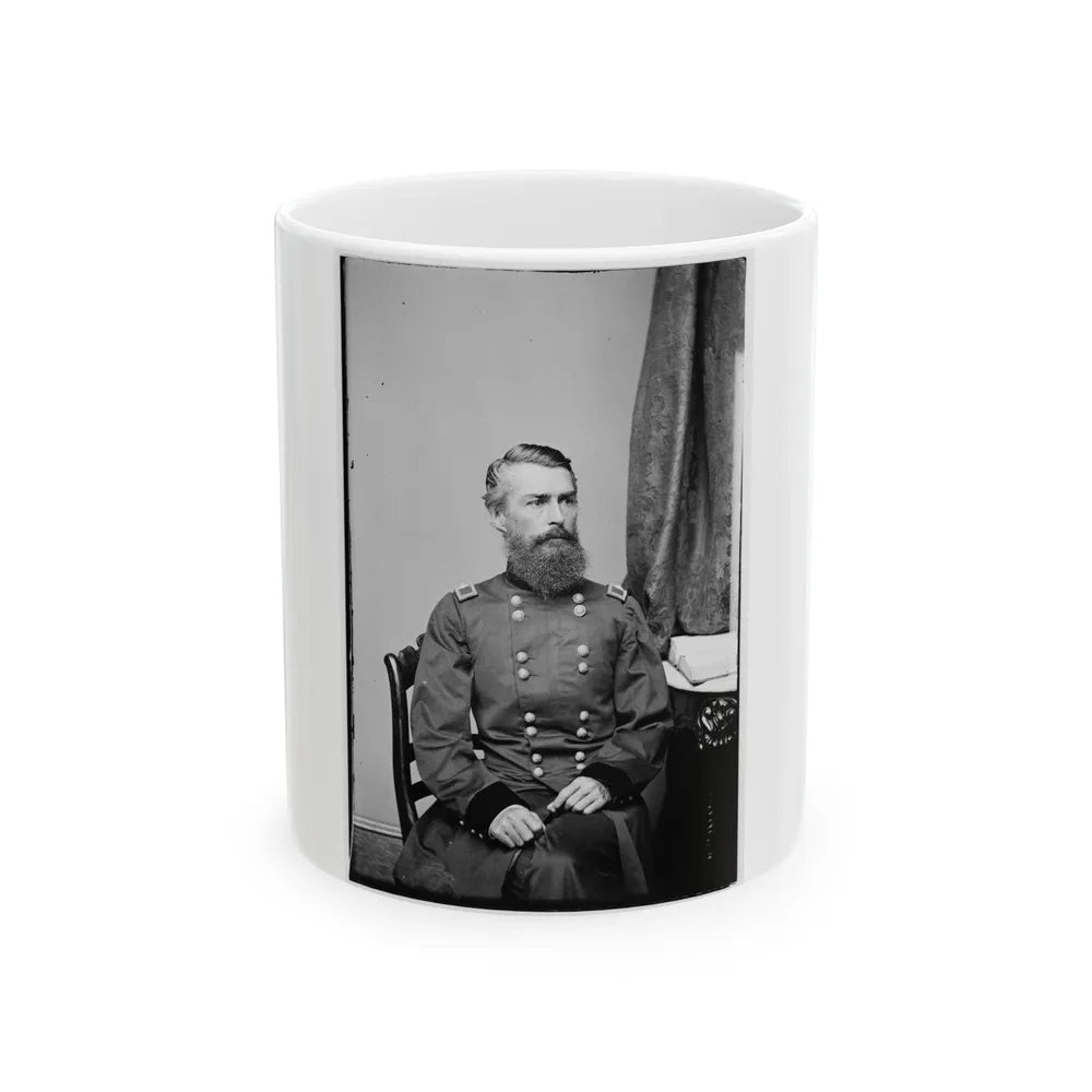 Portrait Of Brig. Gen. Herman Haupt, Officer Of The Federal Army (U.S. Civil War) White Coffee Mug-11oz-Go Mug Yourself