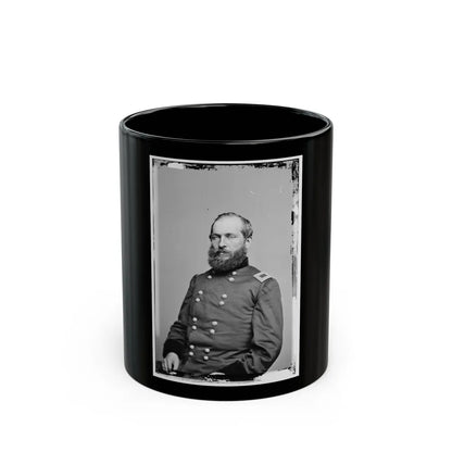 Portrait Of Brig. Gen. James A. Garfield, Officer Of The Federal Army (Maj. Gen. From Sept. 19, 1863) (U.S. Civil War) Black Coffee Mug-11oz-Go Mug Yourself