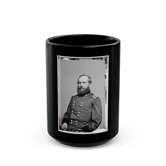 Portrait Of Brig. Gen. James A. Garfield, Officer Of The Federal Army (Maj. Gen. From Sept. 19, 1863) (U.S. Civil War) Black Coffee Mug-15oz-Go Mug Yourself