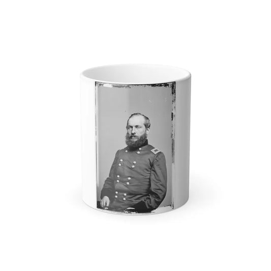 Portrait of Brig. Gen. James A. Garfield, Officer of the Federal Army (Maj. Gen. From Sept. 19, 1863) (U.S. Civil War) Color Changing Coffee Mug 11oz-11oz-Go Mug Yourself