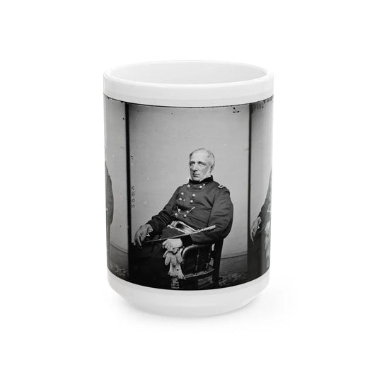 Portrait Of Brig. Gen. James S. Wadsworth, Officer Of The Federal Army (U.S. Civil War) White Coffee Mug-15oz-Go Mug Yourself