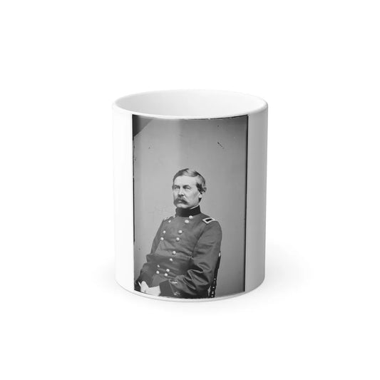 Portrait of Brig. Gen. John Buford (Maj. Gen. From July 1, 1863), Officer of the Federal Army (U.S. Civil War) Color Changing Coffee Mug 11oz-11oz-Go Mug Yourself