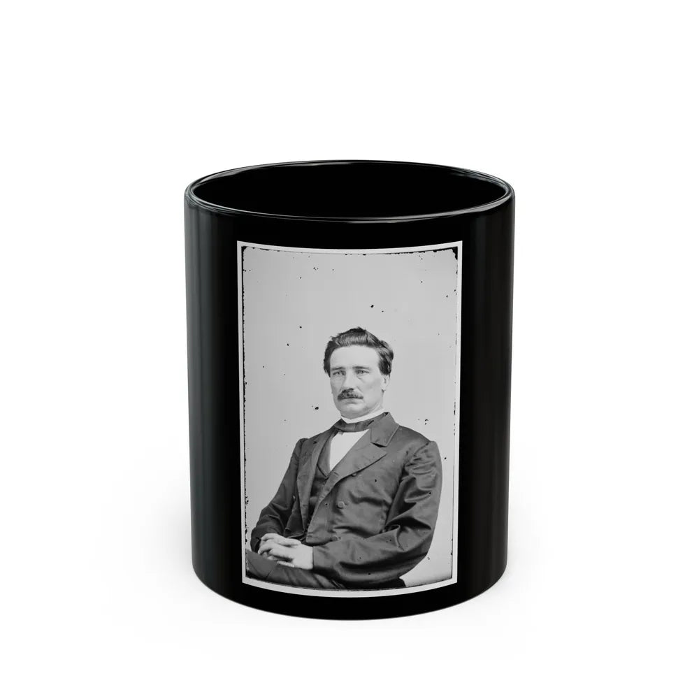 Portrait Of Brig. Gen. John D. Imboden, Officer Of The Confederate Army (U.S. Civil War) Black Coffee Mug-11oz-Go Mug Yourself