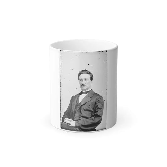 Portrait of Brig. Gen. John D. Imboden, Officer of the Confederate Army (U.S. Civil War) Color Changing Coffee Mug 11oz-11oz-Go Mug Yourself