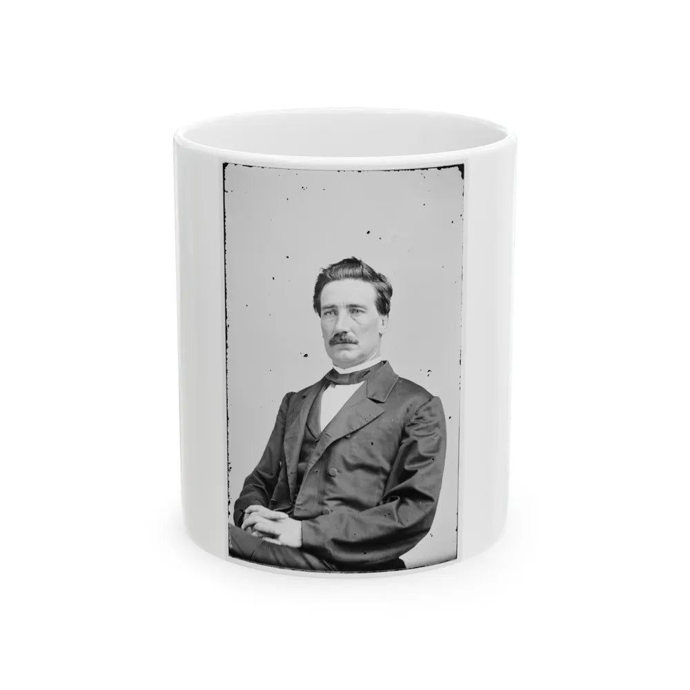 Portrait Of Brig. Gen. John D. Imboden, Officer Of The Confederate Army (U.S. Civil War) White Coffee Mug-11oz-Go Mug Yourself