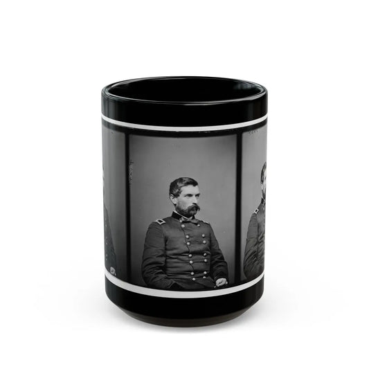 Portrait Of Brig. Gen. John Gibbon, Officer Of The Federal Army (Maj. Gen. From June 7, 1864) (U.S. Civil War) Black Coffee Mug-15oz-Go Mug Yourself
