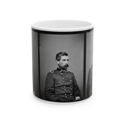 Portrait Of Brig. Gen. John Gibbon, Officer Of The Federal Army (Maj. Gen. From June 7, 1864) (U.S. Civil War) White Coffee Mug-11oz-Go Mug Yourself