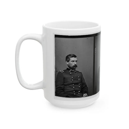 Portrait Of Brig. Gen. John Gibbon, Officer Of The Federal Army (Maj. Gen. From June 7, 1864) (U.S. Civil War) White Coffee Mug-Go Mug Yourself