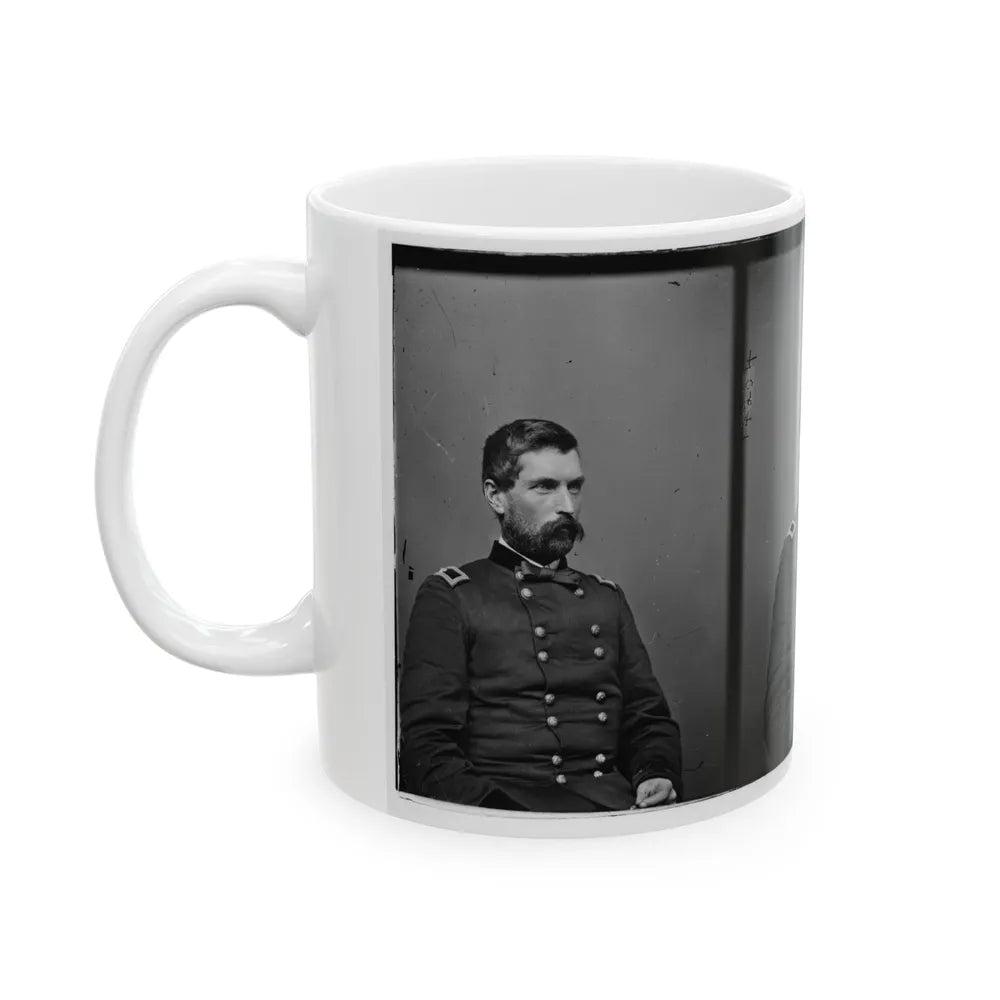 Portrait Of Brig. Gen. John Gibbon, Officer Of The Federal Army (Maj. Gen. From June 7, 1864) (U.S. Civil War) White Coffee Mug-Go Mug Yourself