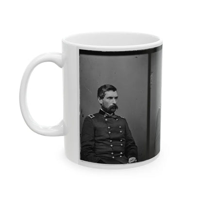Portrait Of Brig. Gen. John Gibbon, Officer Of The Federal Army (Maj. Gen. From June 7, 1864) (U.S. Civil War) White Coffee Mug-Go Mug Yourself