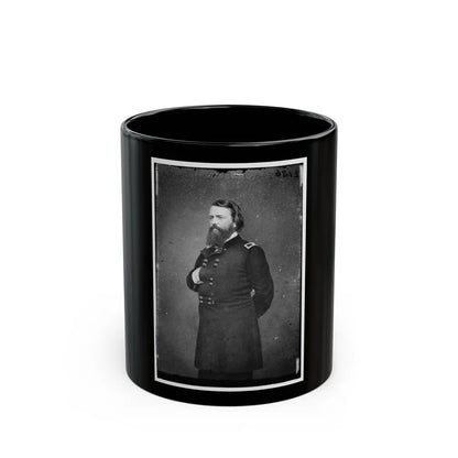 Portrait Of Brig. Gen. John Pope, Officer Of The Federal Army (Maj. Gen. After Mar. 21, 1862) (U.S. Civil War) Black Coffee Mug-11oz-Go Mug Yourself