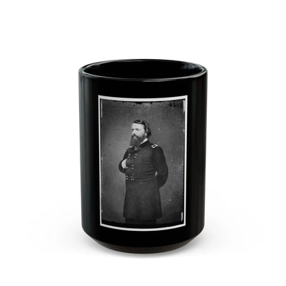 Portrait Of Brig. Gen. John Pope, Officer Of The Federal Army (Maj. Gen. After Mar. 21, 1862) (U.S. Civil War) Black Coffee Mug-15oz-Go Mug Yourself
