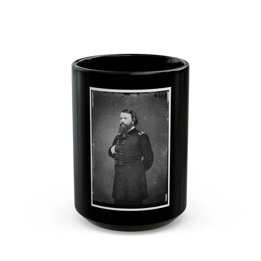 Portrait Of Brig. Gen. John Pope, Officer Of The Federal Army (Maj. Gen. After Mar. 21, 1862) (U.S. Civil War) Black Coffee Mug-15oz-Go Mug Yourself