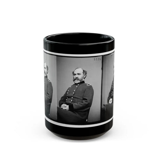 Portrait Of Brig. Gen. Montgomery C. Meigs, Quartermaster-General, Officer Of The Federal Army (Maj. Gen. From July 5, 1864) (U.S. Civil War) Black Coffee Mug-15oz-Go Mug Yourself