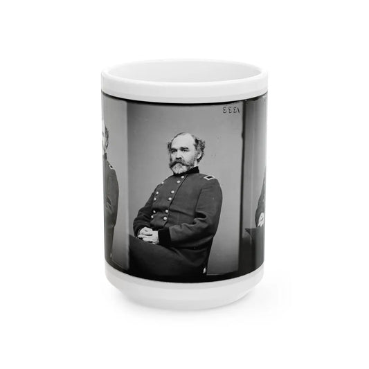 Portrait Of Brig. Gen. Montgomery C. Meigs, Quartermaster-General, Officer Of The Federal Army (Maj. Gen. From July 5, 1864) (U.S. Civil War) White Coffee Mug-15oz-Go Mug Yourself