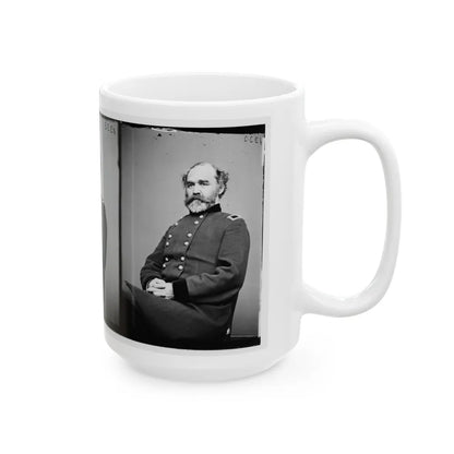 Portrait Of Brig. Gen. Montgomery C. Meigs, Quartermaster-General, Officer Of The Federal Army (Maj. Gen. From July 5, 1864) (U.S. Civil War) White Coffee Mug-Go Mug Yourself