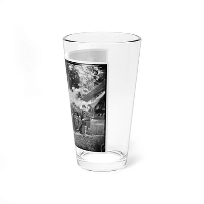Portrait Of Brig. Gen. Napoleon B. Mclaughlin, Officer Of The Federal Army, And Staff, Vicinity Of Washington, D.C. (U.S. Civil War) Pint Glass 16oz-Go Mug Yourself