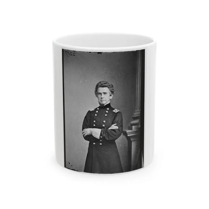 Portrait Of Brig. Gen. Ormsby M. Mitchel, Officer Of The Federal Army (U.S. Civil War) White Coffee Mug-11oz-Go Mug Yourself