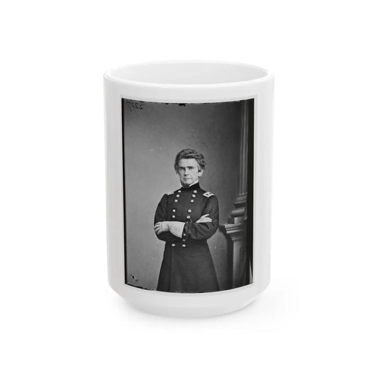 Portrait Of Brig. Gen. Ormsby M. Mitchel, Officer Of The Federal Army (U.S. Civil War) White Coffee Mug-15oz-Go Mug Yourself