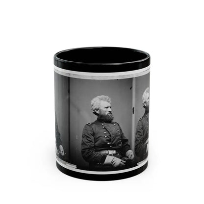Portrait Of Brig. Gen. Robert Huston Milroy, Officer Of The Federal Army (Maj. Gen. From Nov. 29, 1862) (U.S. Civil War) Black Coffee Mug-11oz-Go Mug Yourself