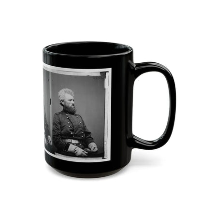 Portrait Of Brig. Gen. Robert Huston Milroy, Officer Of The Federal Army (Maj. Gen. From Nov. 29, 1862) (U.S. Civil War) Black Coffee Mug-Go Mug Yourself