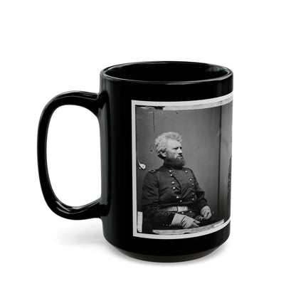 Portrait Of Brig. Gen. Robert Huston Milroy, Officer Of The Federal Army (Maj. Gen. From Nov. 29, 1862) (U.S. Civil War) Black Coffee Mug-Go Mug Yourself