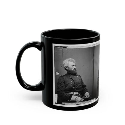 Portrait Of Brig. Gen. Robert Huston Milroy, Officer Of The Federal Army (Maj. Gen. From Nov. 29, 1862) (U.S. Civil War) Black Coffee Mug-Go Mug Yourself