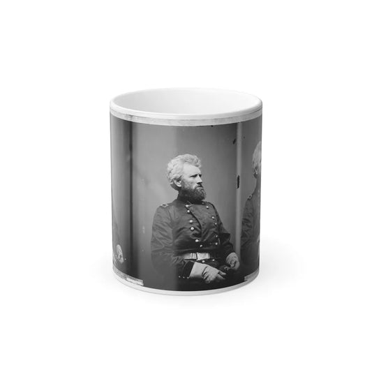 Portrait of Brig. Gen. Robert Huston Milroy, Officer of the Federal Army (Maj. Gen. From Nov. 29, 1862) (U.S. Civil War) Color Changing Coffee Mug 11oz-11oz-Go Mug Yourself