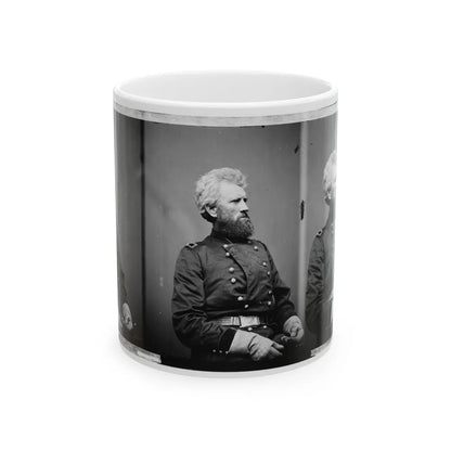 Portrait Of Brig. Gen. Robert Huston Milroy, Officer Of The Federal Army (Maj. Gen. From Nov. 29, 1862) (U.S. Civil War) White Coffee Mug-11oz-Go Mug Yourself