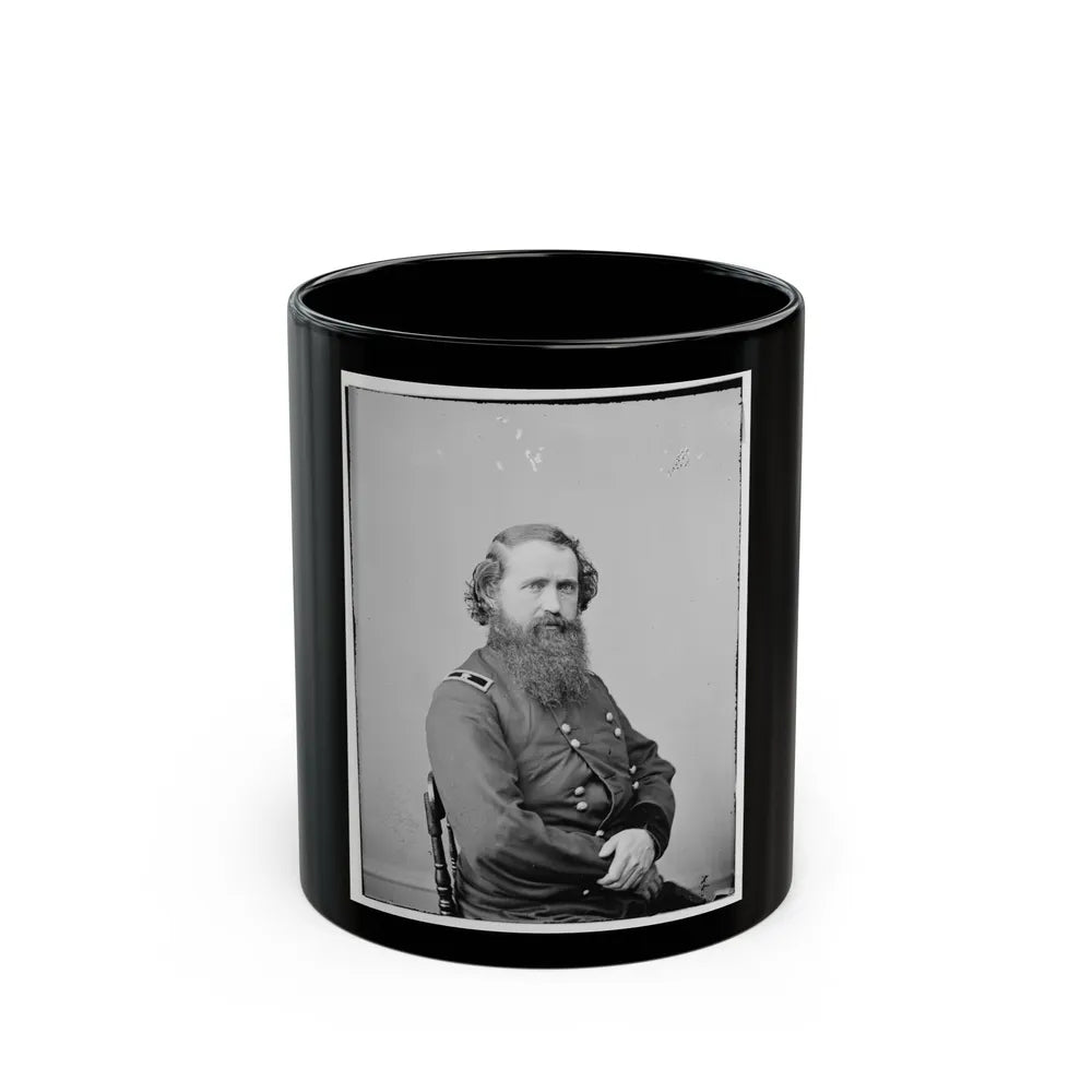 Portrait Of Brig. Gen. Robert Mitchell, Officer Of The Federal Army (U.S. Civil War) Black Coffee Mug-11oz-Go Mug Yourself