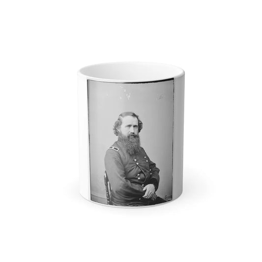 Portrait of Brig. Gen. Robert Mitchell, Officer of the Federal Army (U.S. Civil War) Color Changing Coffee Mug 11oz-11oz-Go Mug Yourself