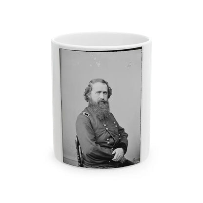 Portrait Of Brig. Gen. Robert Mitchell, Officer Of The Federal Army (U.S. Civil War) White Coffee Mug-11oz-Go Mug Yourself