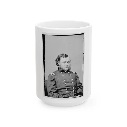 Portrait Of Brig. Gen. Robert O. Tyler, Officer Of The Federal Army (Maj. Gen. From Aug. 1, 1864) (U.S. Civil War) White Coffee Mug-15oz-Go Mug Yourself