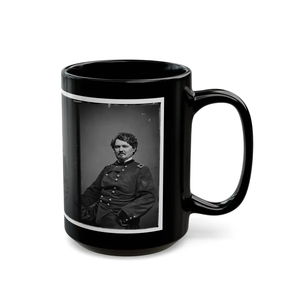 Portrait Of Brig. Gen. Samuel D. Sturgis, Officer Of The Federal Army (U.S. Civil War) Black Coffee Mug-Go Mug Yourself