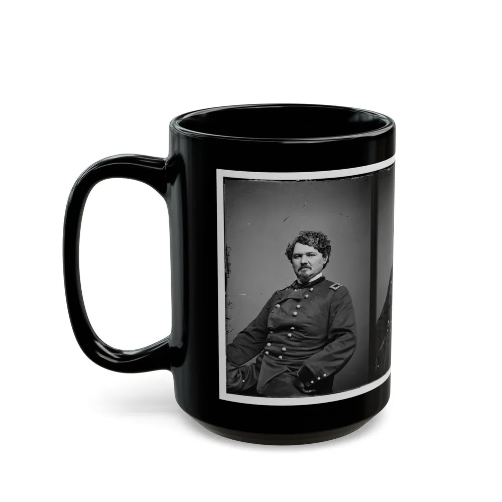 Portrait Of Brig. Gen. Samuel D. Sturgis, Officer Of The Federal Army (U.S. Civil War) Black Coffee Mug-Go Mug Yourself