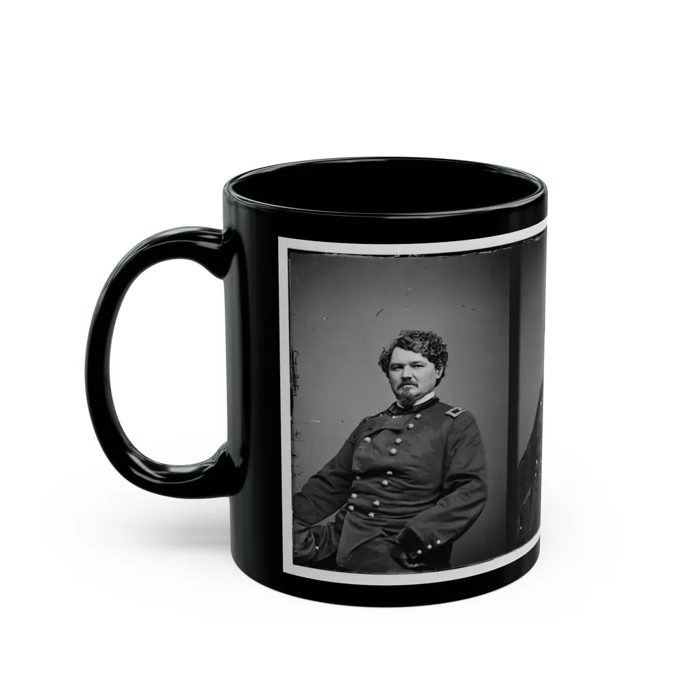 Portrait Of Brig. Gen. Samuel D. Sturgis, Officer Of The Federal Army (U.S. Civil War) Black Coffee Mug-Go Mug Yourself