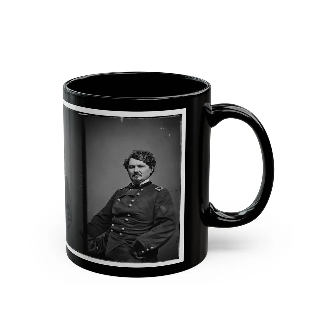 Portrait Of Brig. Gen. Samuel D. Sturgis, Officer Of The Federal Army (U.S. Civil War) Black Coffee Mug-Go Mug Yourself