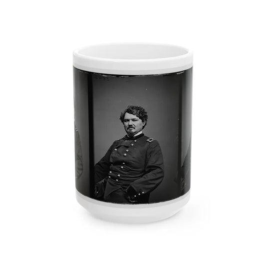 Portrait Of Brig. Gen. Samuel D. Sturgis, Officer Of The Federal Army (U.S. Civil War) White Coffee Mug-15oz-Go Mug Yourself