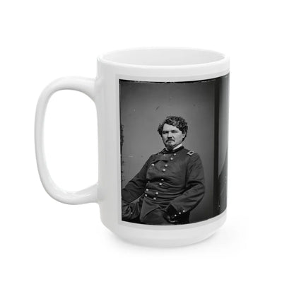 Portrait Of Brig. Gen. Samuel D. Sturgis, Officer Of The Federal Army (U.S. Civil War) White Coffee Mug-Go Mug Yourself