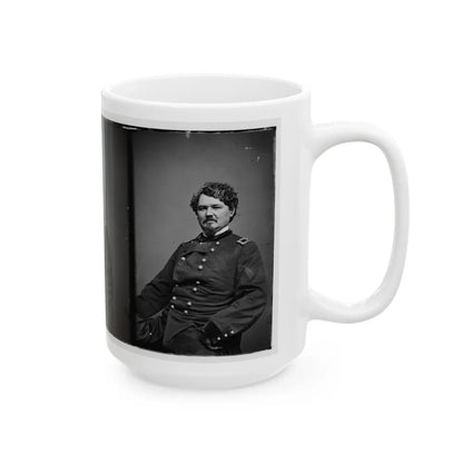 Portrait Of Brig. Gen. Samuel D. Sturgis, Officer Of The Federal Army (U.S. Civil War) White Coffee Mug-Go Mug Yourself