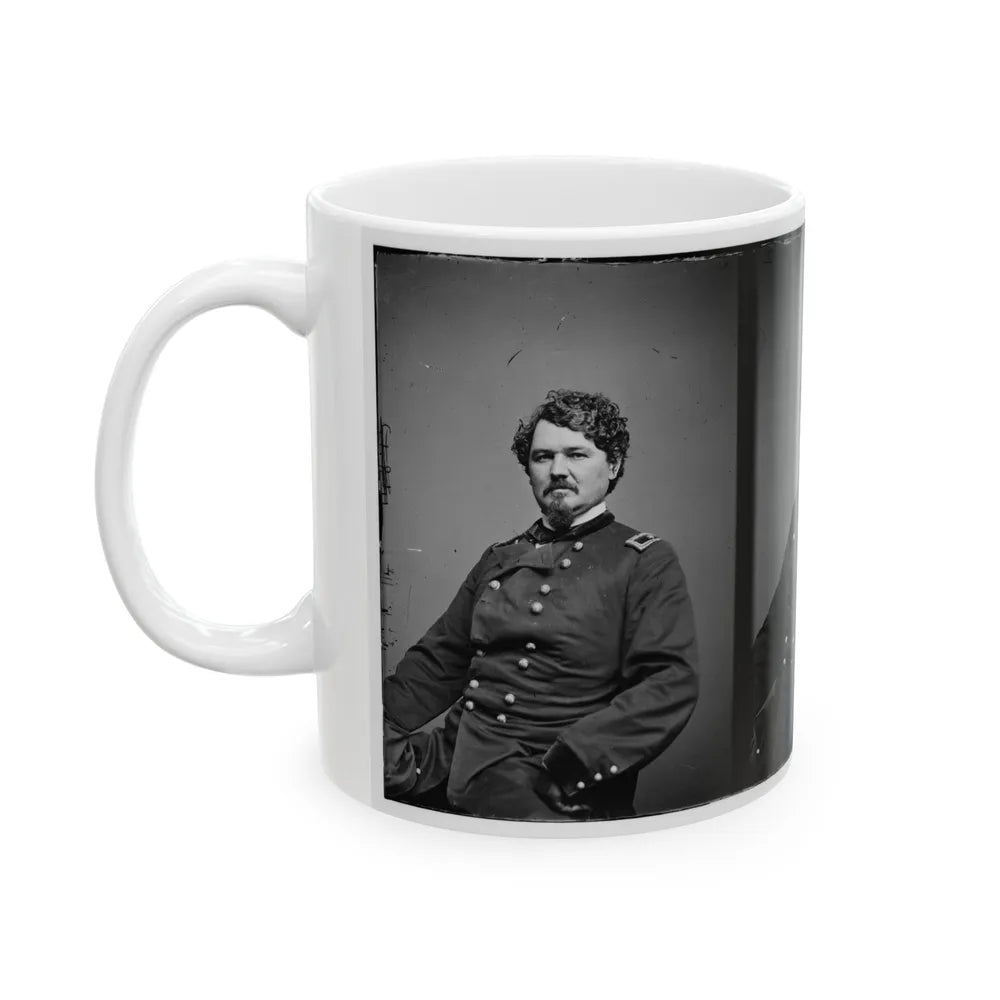 Portrait Of Brig. Gen. Samuel D. Sturgis, Officer Of The Federal Army (U.S. Civil War) White Coffee Mug-Go Mug Yourself