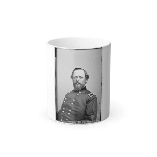 Portrait of Brig. Gen. Samuel Kosciuzko Zook, Officer of the Federal Army (U.S. Civil War) Color Changing Coffee Mug 11oz-11oz-Go Mug Yourself
