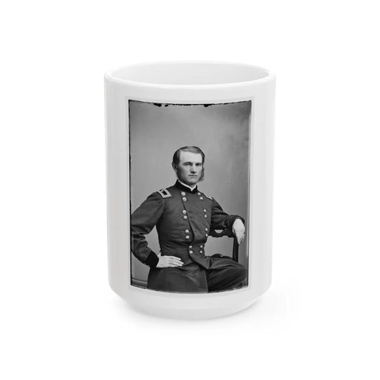 Portrait Of Brig. Gen. Thomas E. G. Ransom, Officer Of The Federal Army (U.S. Civil War) White Coffee Mug-15oz-Go Mug Yourself