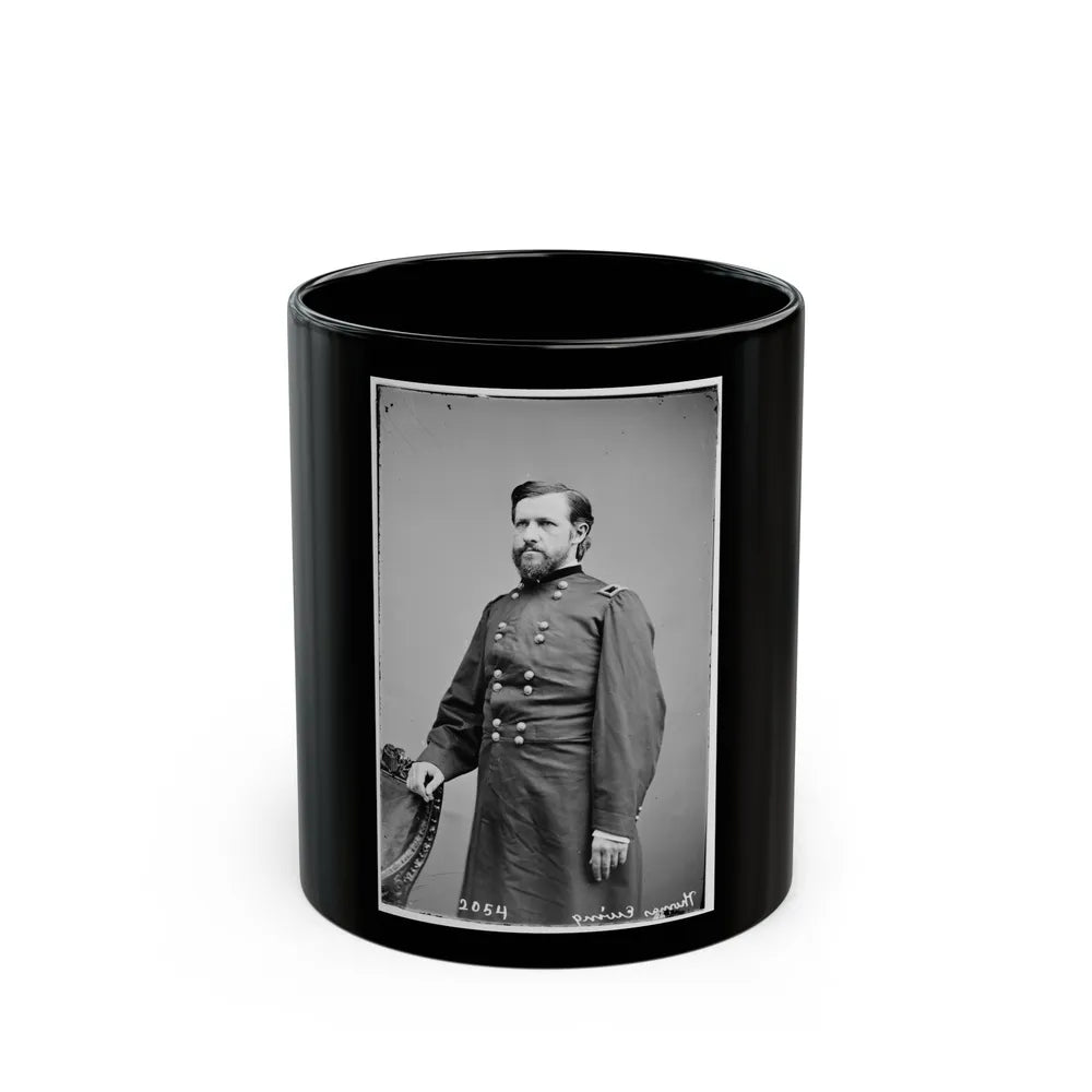 Portrait Of Brig. Gen. Thomas Ewing, Jr., Officer Of The Federal Army (U.S. Civil War) Black Coffee Mug-11oz-Go Mug Yourself