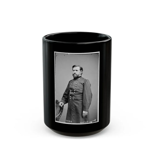 Portrait Of Brig. Gen. Thomas Ewing, Jr., Officer Of The Federal Army (U.S. Civil War) Black Coffee Mug-15oz-Go Mug Yourself