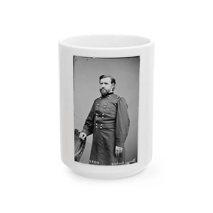 Portrait Of Brig. Gen. Thomas Ewing, Jr., Officer Of The Federal Army (U.S. Civil War) White Coffee Mug-15oz-Go Mug Yourself