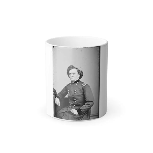Portrait of Brig. Gen. Thomas W. Sherman, Officer of the Federal Army (U.S. Civil War) Color Changing Coffee Mug 11oz-11oz-Go Mug Yourself